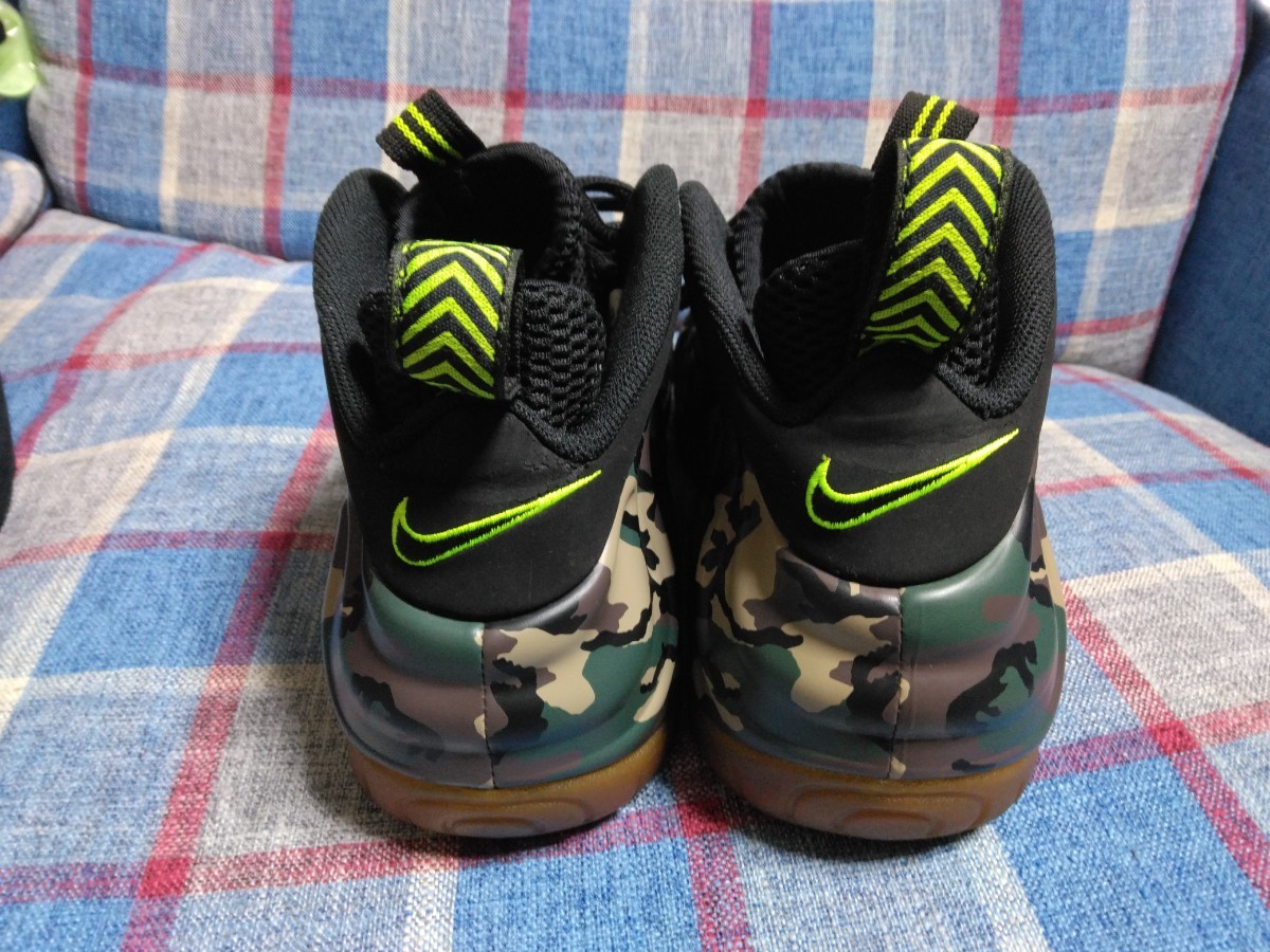 NIKE AIR FOAMPOSITE PRO PRM LE supreme 587547-300 フォームポジット プロ US10.5 28.5cm 国内正規品 GREEN CAMO FOREST/BLACK 迷彩緑茶_画像7