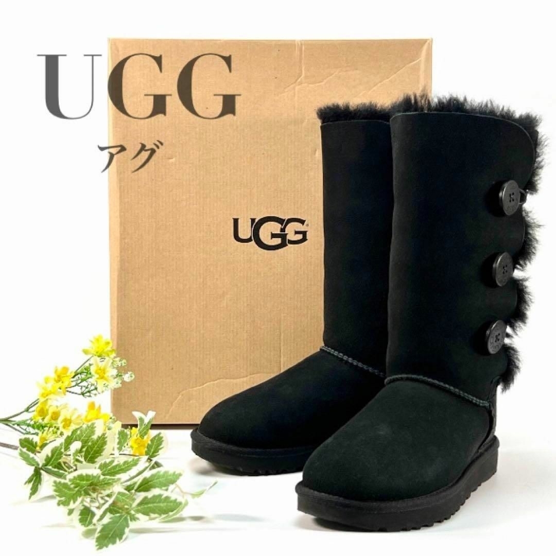 UGG アグ ムートンブーツUS6 - 靴