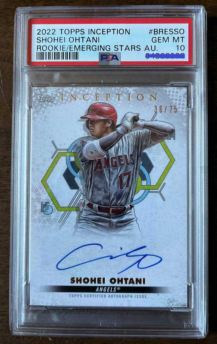 大人気定番商品 大谷翔平直筆サイン入りカード (TOPPS INCEPTION