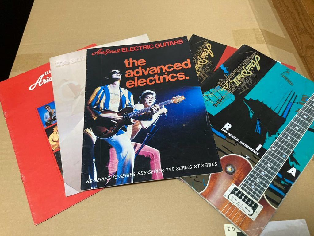 Aria Pro Ⅱ 1979 1980 1999年カタログ5冊 マツモク 送料込み Aria Pro Ⅱ 1979 1980 1999年カタログ5冊 マツモク 送料込み