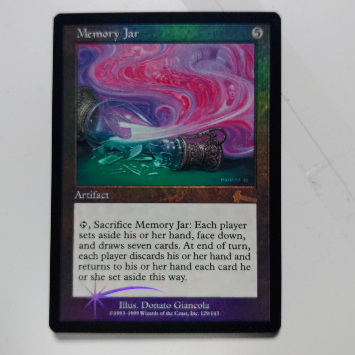 MTG/Foil/Memory Jar/記憶の壺/英語/1枚/ウルザズレガシー_画像1