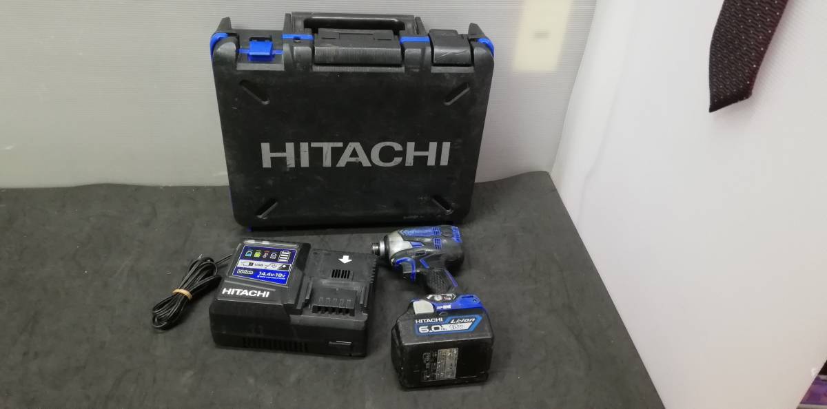 Hitachi koki 日立 18V コードレスインパクトドライバ WH18DDL2 特別限定品 ソリッドブルー_画像1