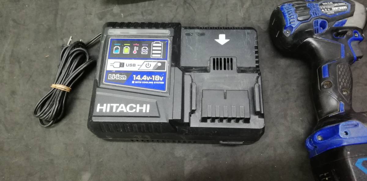 Hitachi koki 日立 18V コードレスインパクトドライバ WH18DDL2 特別限定品 ソリッドブルー_画像4