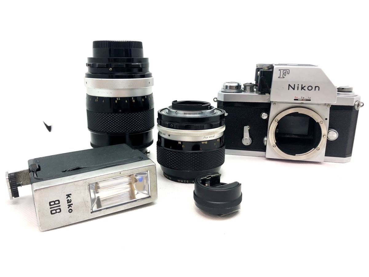 ニコン F フォトミック Micro-NIKKOR-P・C 1:3.5 f=55mm NIKKOR-Q 1:2.8 f=135mm カメラ レンズ セット _画像1