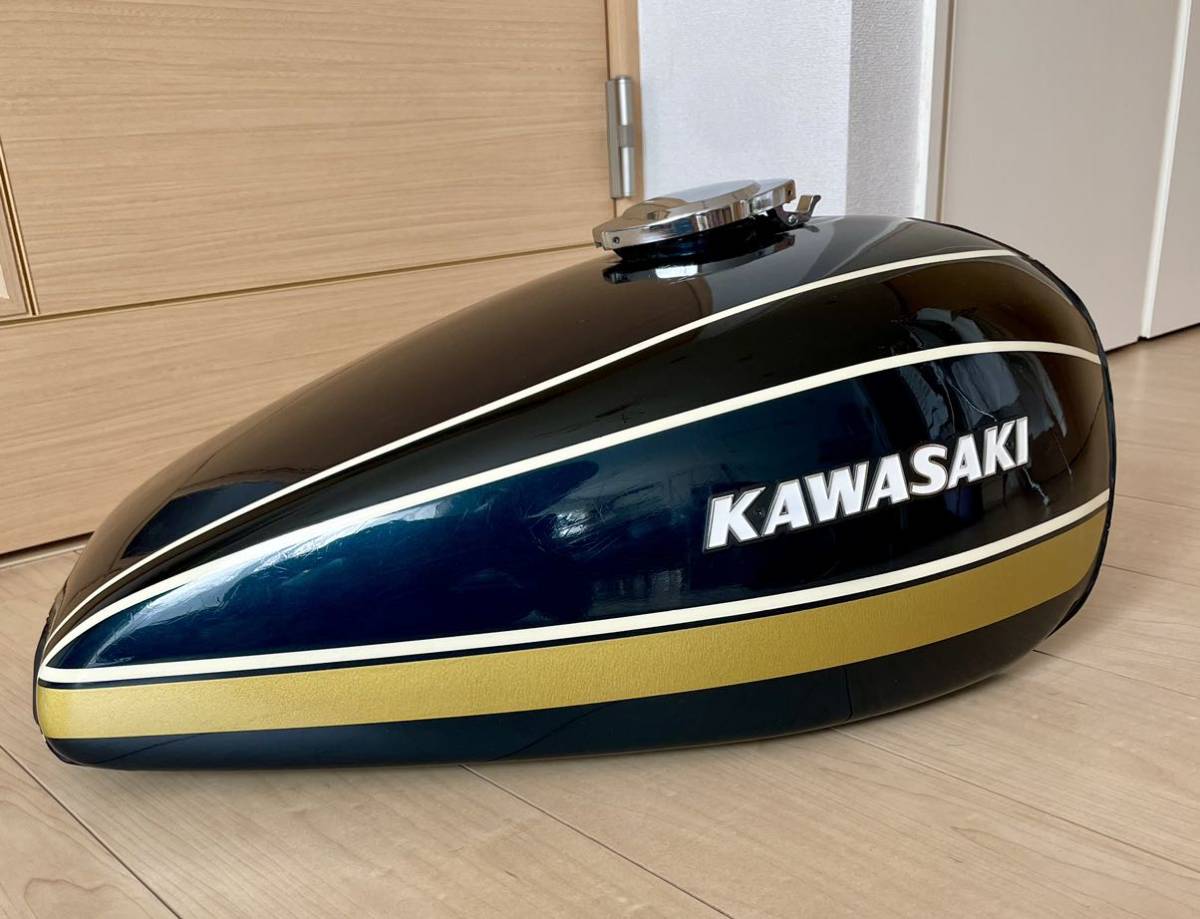 Kawasaki z1 z2 純正　外装セット 2Sカラー　青玉虫　当時物　//タンク テールカウル 外装一式 _画像5