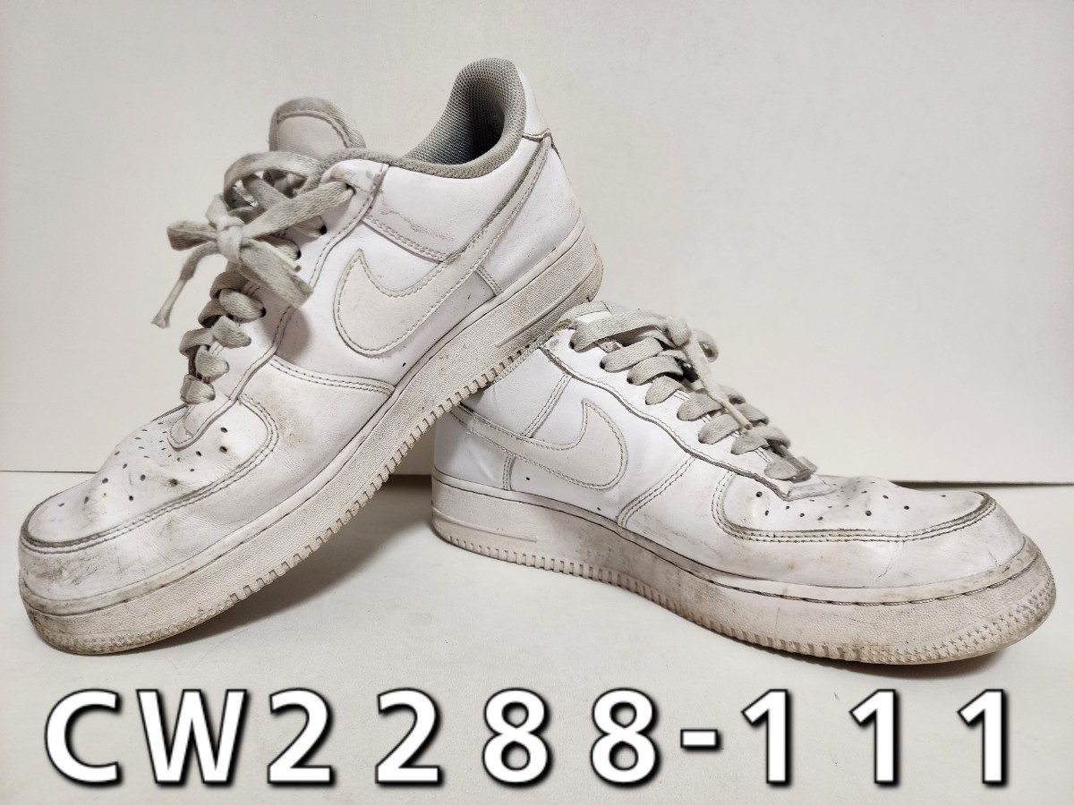 ★◆ナイキ◆ＮＩＫＥ◆エア フォース １ '０７◆AIR FORCE 1 '07◆ＣＷ２２８８-１１１◆オールホワイト◆２８.５cm◆ＤＫ◆中古品◆★_画像3