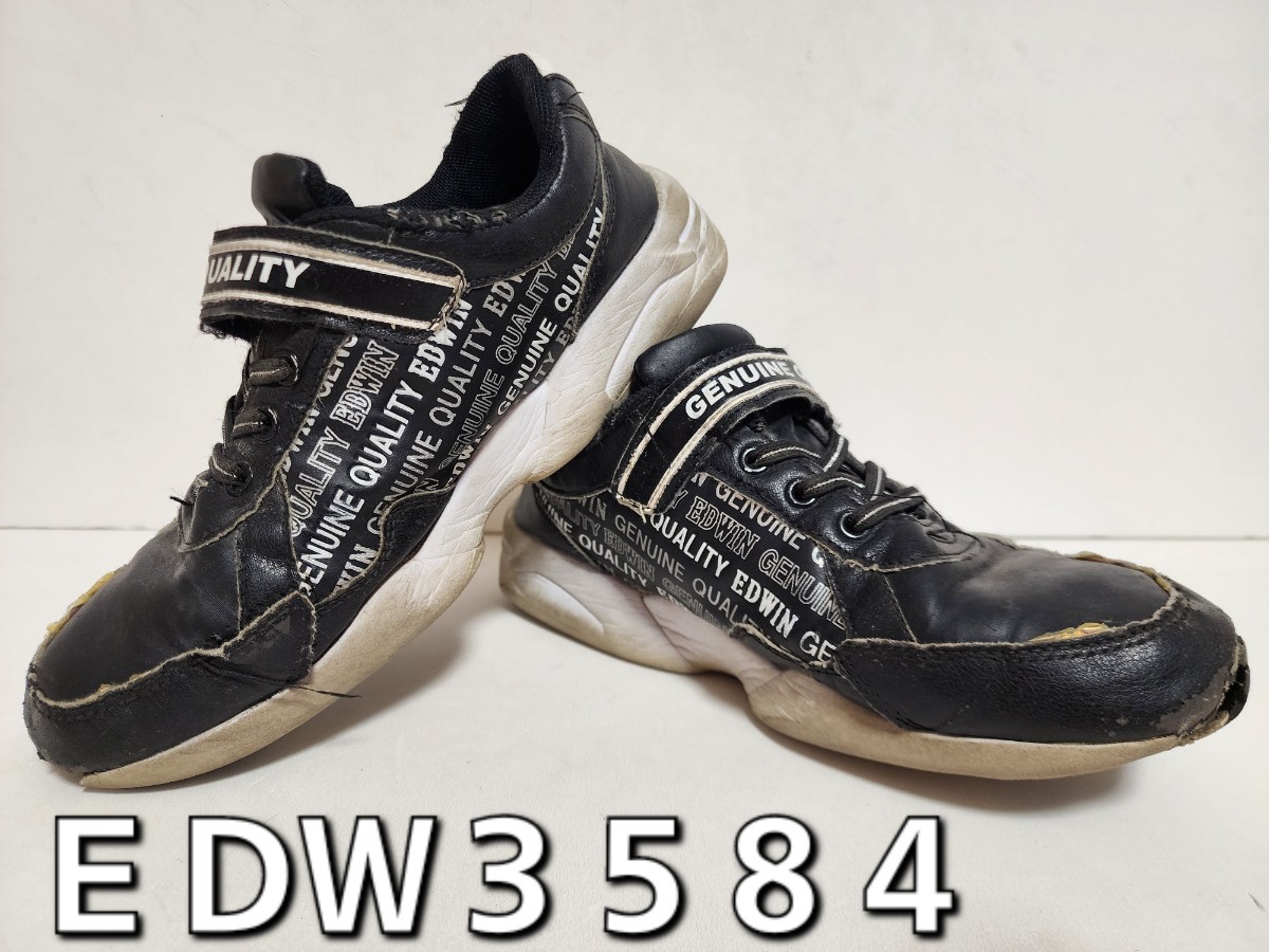 ★◆エドウィン◆ＥＤＷＩＮ◆面ファスナータイプ◆スニーカー◆ＥＤＷ３５８４◆ブラック×ホワイト◆２３.０cm◆ＪＳ◆中古品◆★_画像3