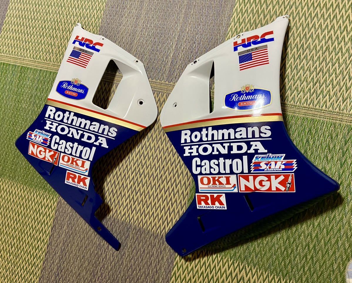 送料無料　ロスマンズ サイドカウル 左右セット NSR50 NSR80 ホンダ HRC Rothmans HONDA_画像4