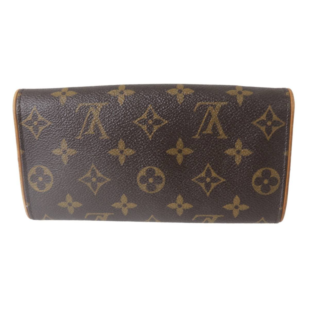 【中古】 LOUIS VUITTON ルイヴィトン ポシェットツインPM ショルダーポーチ モノグラム M51854 CA0949 マグネット開閉 NT BCランク_画像3