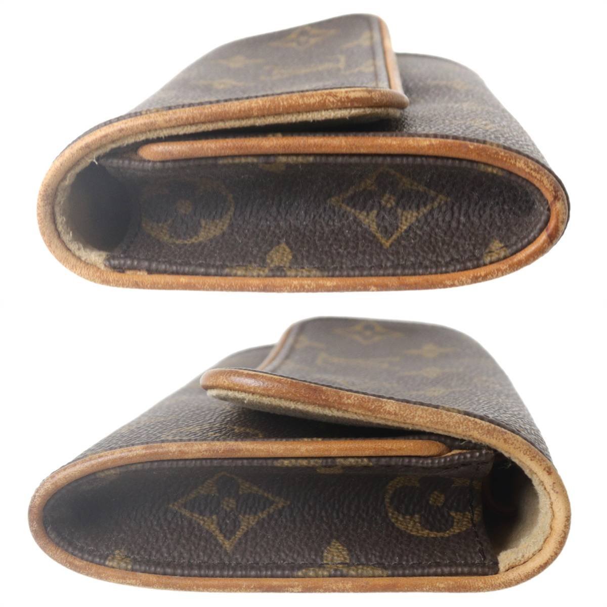 【中古】 LOUIS VUITTON ルイヴィトン ポシェットツインPM ショルダーポーチ モノグラム M51854 CA0949 マグネット開閉 NT BCランク_画像5