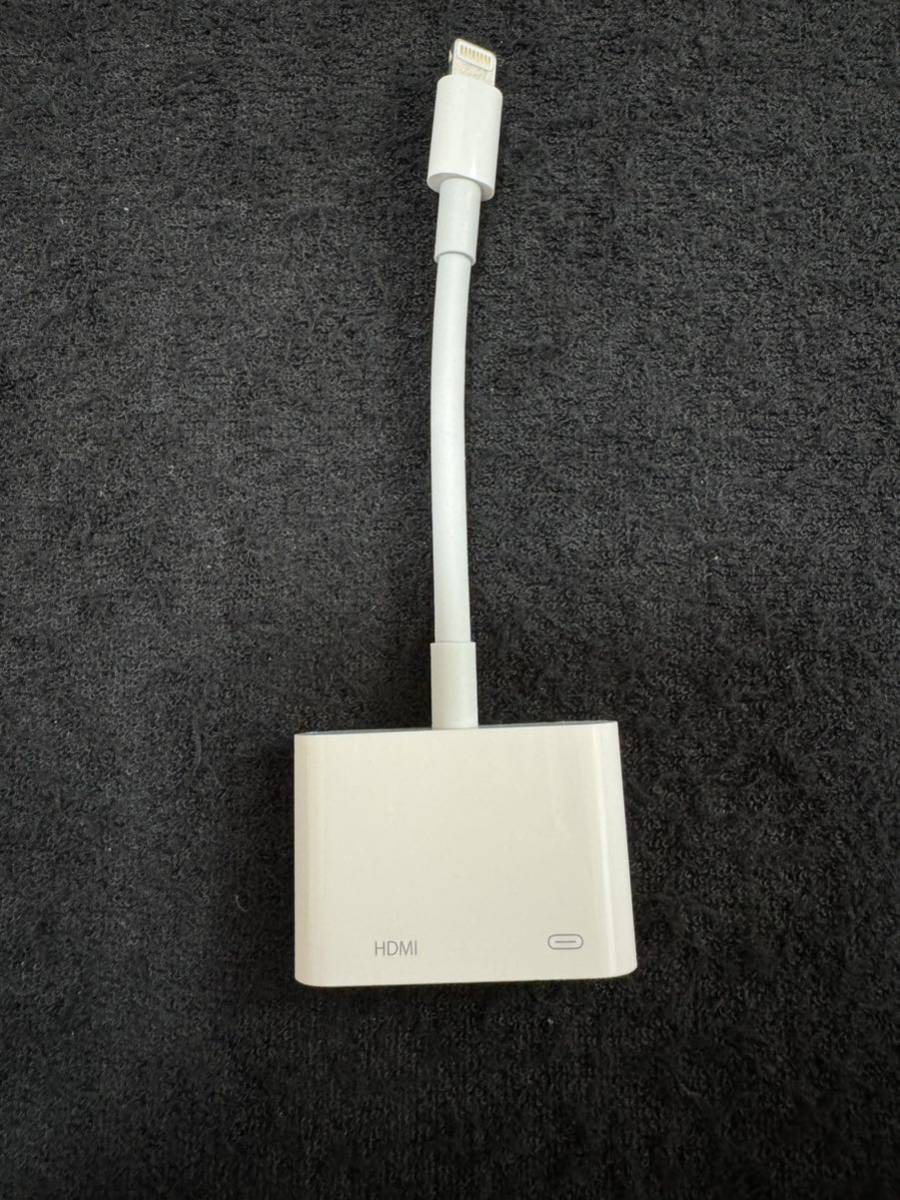 Apple 純正 Lightning Digital AVアダプタ MD826AM/A HDMI変換ケーブル　極美品_画像1