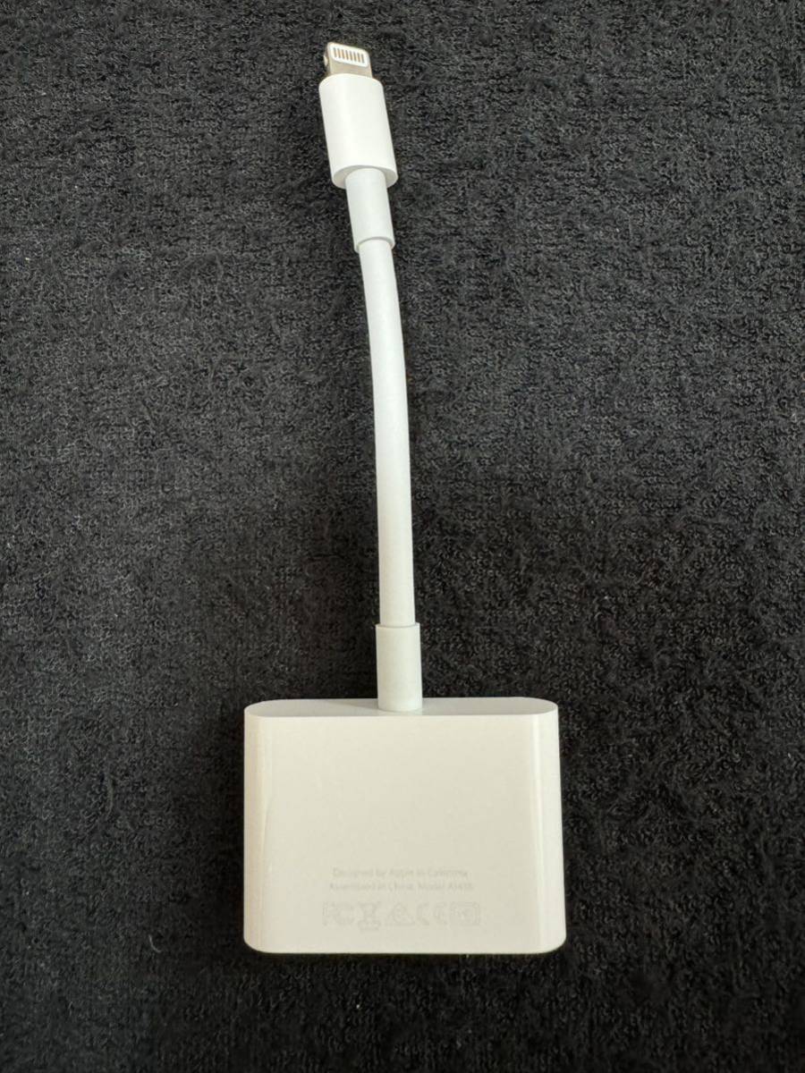 Apple 純正 Lightning Digital AVアダプタ MD826AM/A HDMI変換ケーブル　極美品_画像2