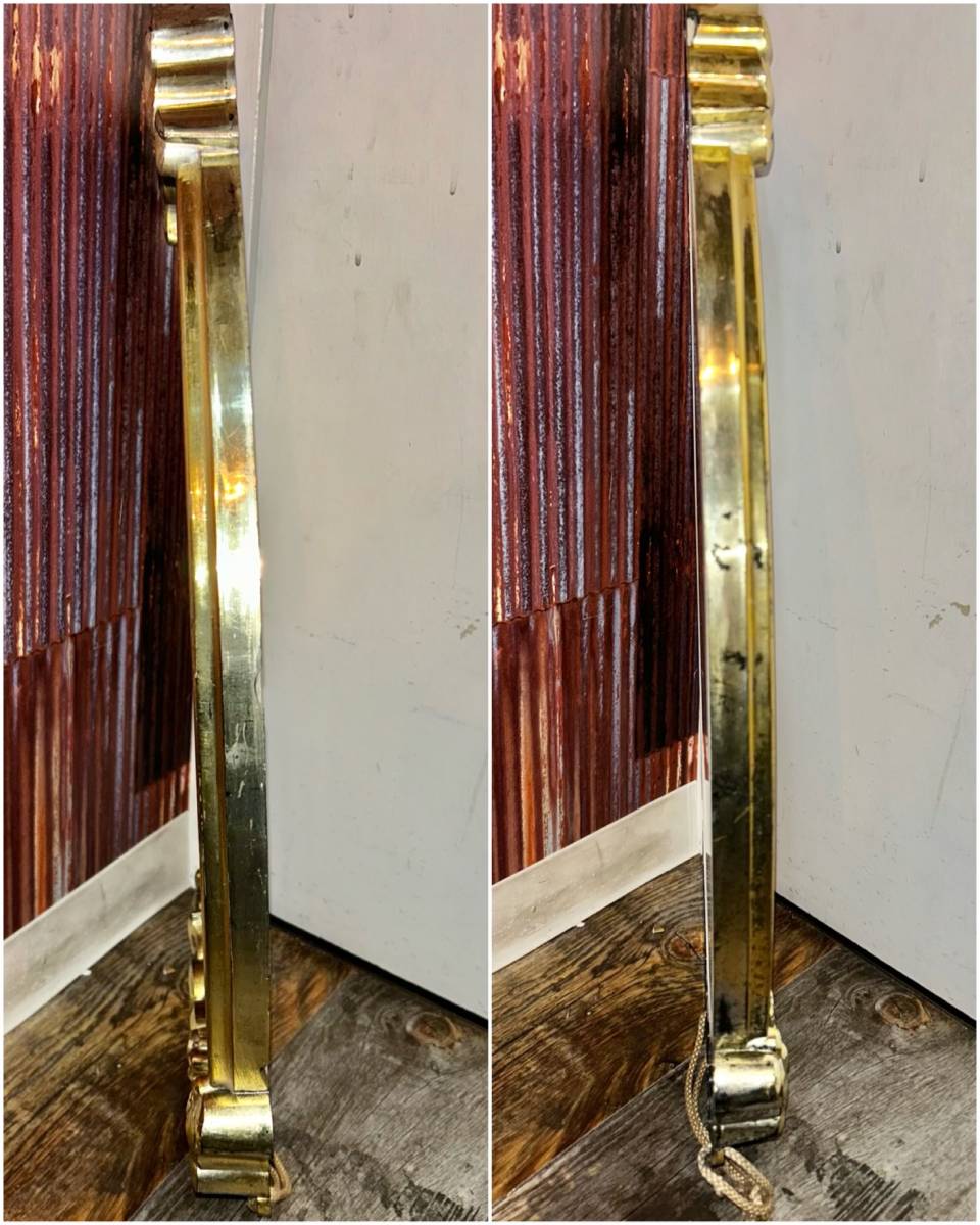 【No.369】ヴィンテージ ウォールミラー 壁掛け 鏡 ゴールド レトロ ロココ調 アンティ－ク調 インテリア 現状品の画像3