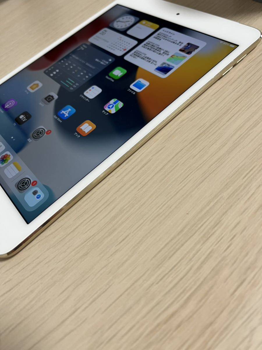Apple iPad mini4 32GB 第4世代 Wi-Fi + Cellularモデル A1550 (MNWG2J/A) ゴールド Retinaディスプレイ 7.9インチ_画像4