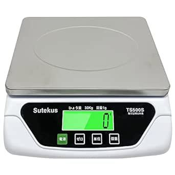 Sutekus １g単位 最大30Kgまで計量可能 デジタル台はかり スケール 電子秤 風袋機能搭載 オートオフ機能 単三電池_画像5
