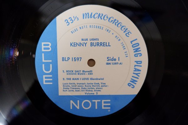 Y2-197＜LP/US盤＞ ケニー・バレル Kenny Burrell / Blue Lights, Vol. 2 - RVG BN-LP-1597-A 9M_画像1