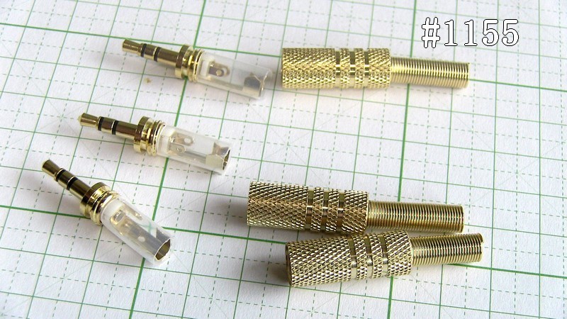  control number =3L029 original work cable for φ3.5mm stereo Mini plug #1155 3 piece set 