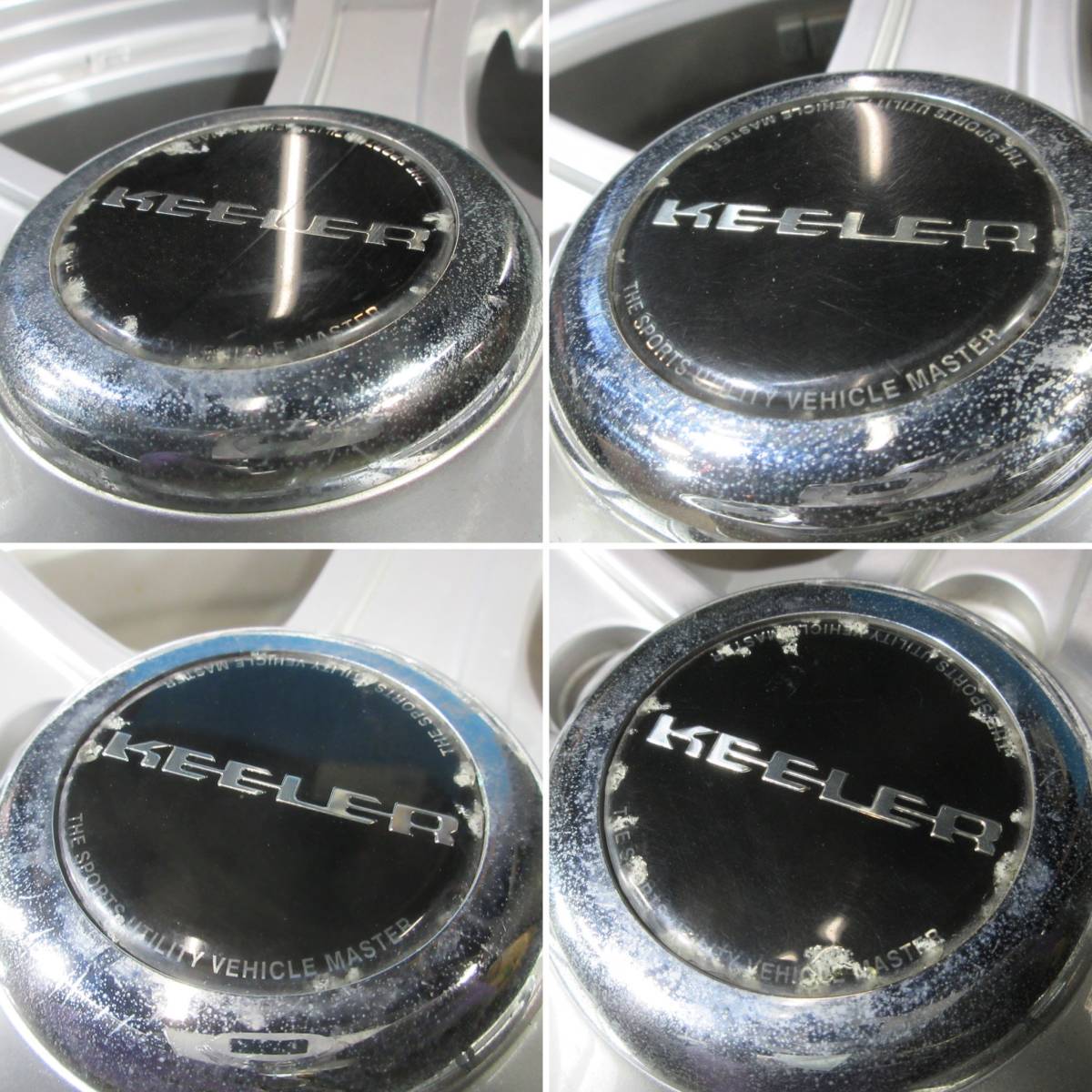 アルミホイール Weds KEELER FIELD キーラー 18x8J 5H150 +52 ハブ110 4本セット №07258 室内保管 ランクル100 ランクル200の画像9