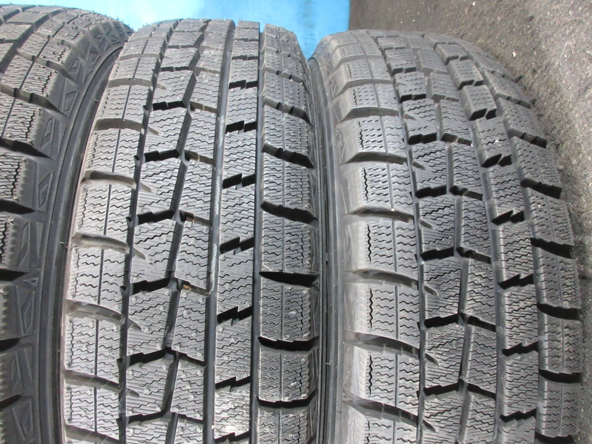 DUNLOP WINTERMAXX WM01 155/65R13 13X4.00B 4H100 4本 №07012 室内保管 冬タイヤ スタッドレス 2018年製 残溝90％ 軽自動車等_画像9