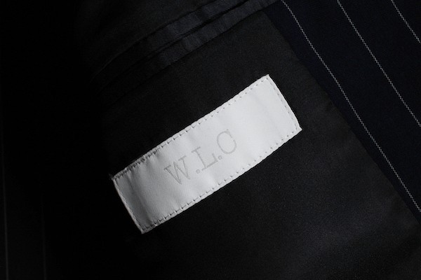 新品 W.L.C by J.PRESS/ジェイプレス DELFINO/デルフィノ ストライプ スーツ AB7/やや幅広XL/濃紺/12.9万/オンワード樫山の画像5