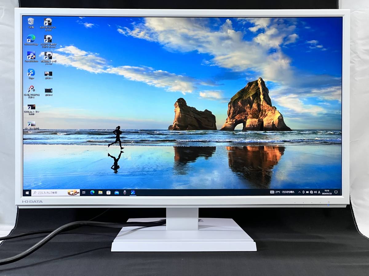 □【簡易動作確認済】 I-O DATA LCD-DF241EDW 23.8型 ワイド ディスプレイ ADSパネル ホワイト 液晶 アイ・オー・データ □ W02-0123_画像2