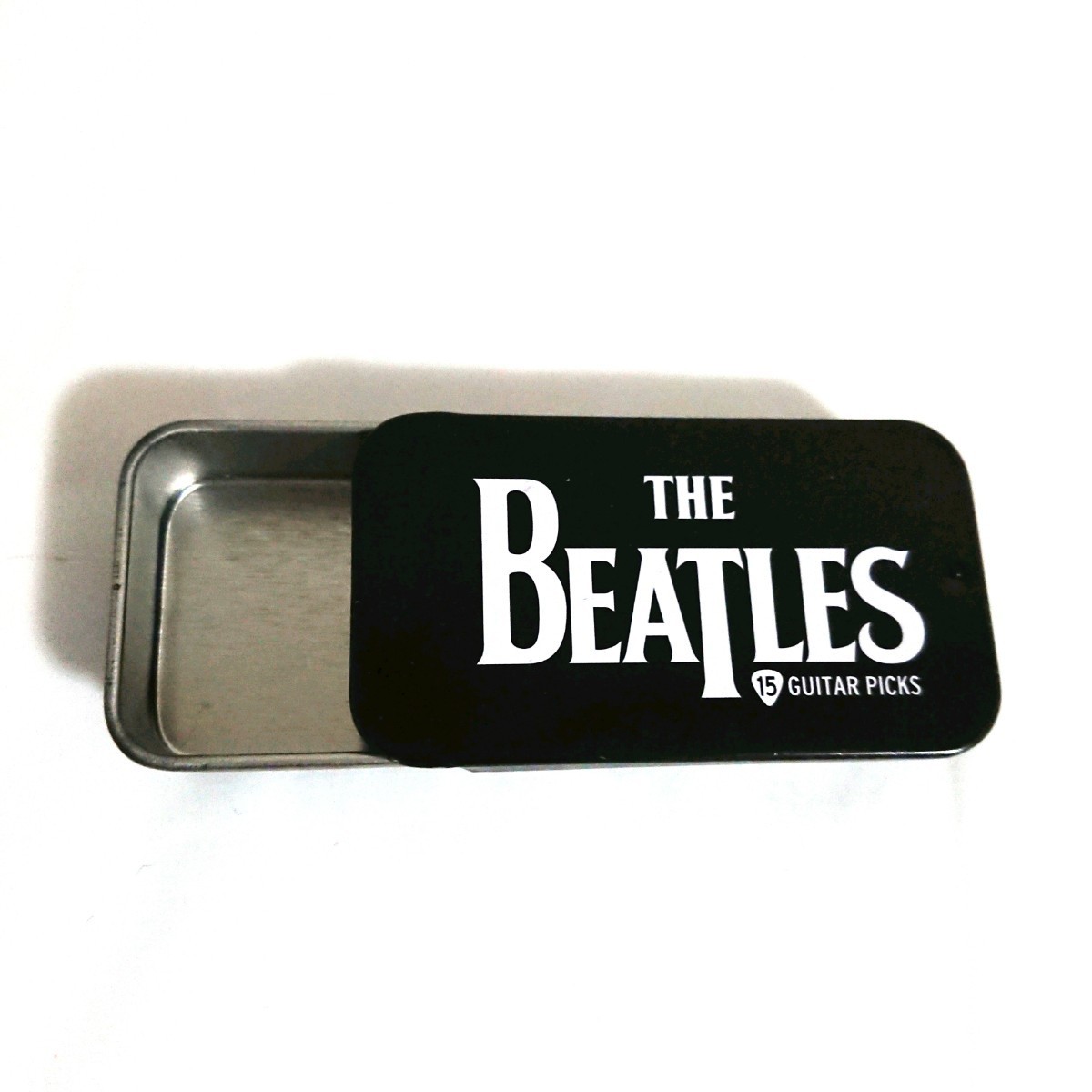 THE Beatles ザ・ビートルズ ギターピック ケース & 未使用 ギターピック 15枚 ティアドロップ_画像2