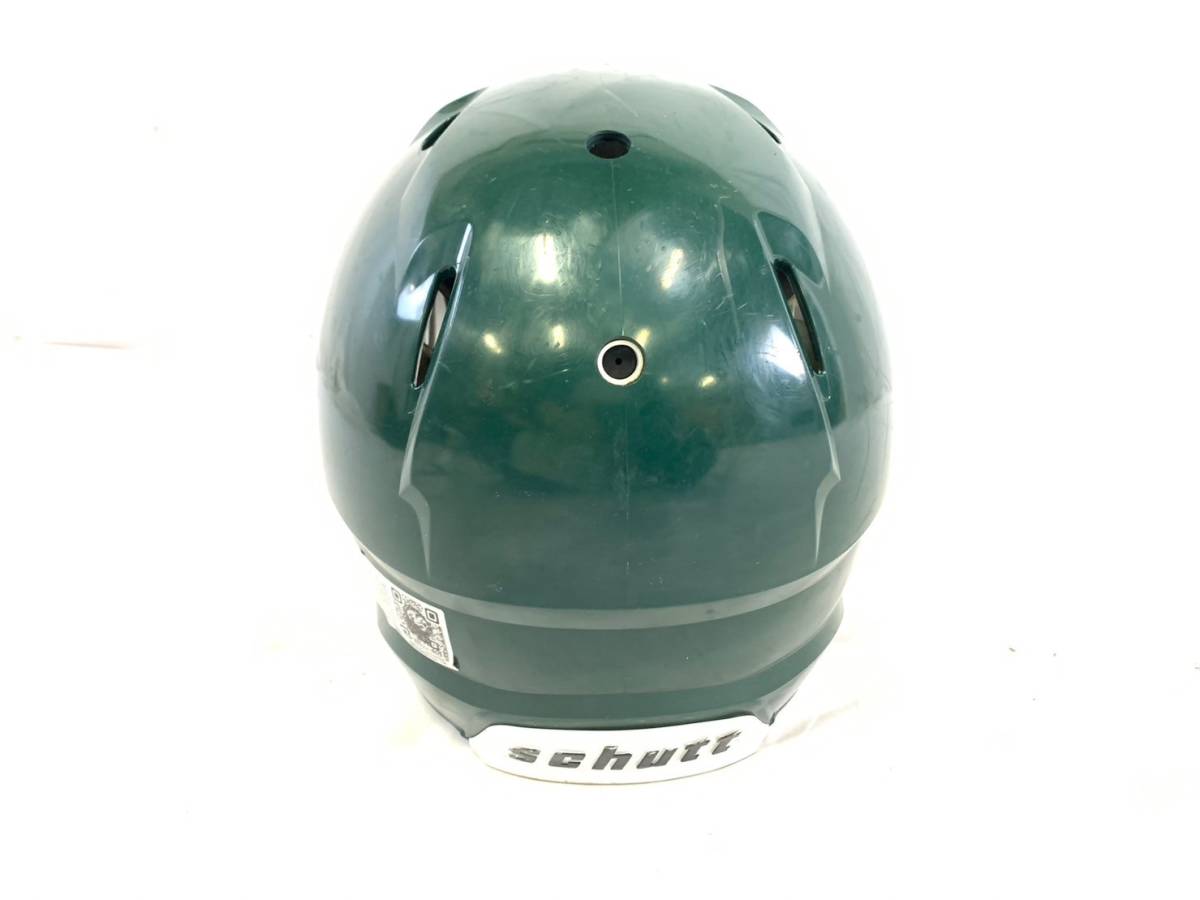  【アメリカ製】SCHUTT アメリカンフットボールヘルメット Vengeance VTD II Lサイズ ダークグリーン 米軍放出品(100)MA18NK-4#24_画像4