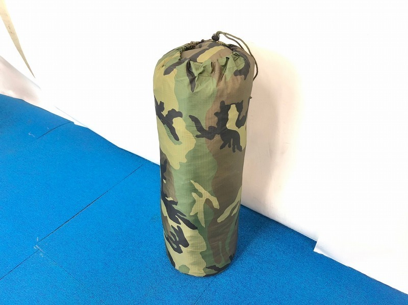 【米軍放出品】未使用品 迷彩バッグ ナイロンバッグ 収納バッグ 直径20cm×高さ60cm (ネコポス) ☆CA22T_画像1