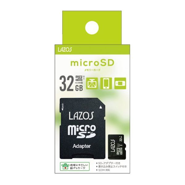LAZOS micro SD カード MicroSD sdカード 32 メモリーカード micro SDHC マイクロSDカード メモリーカード 32GB CLASS10_画像2