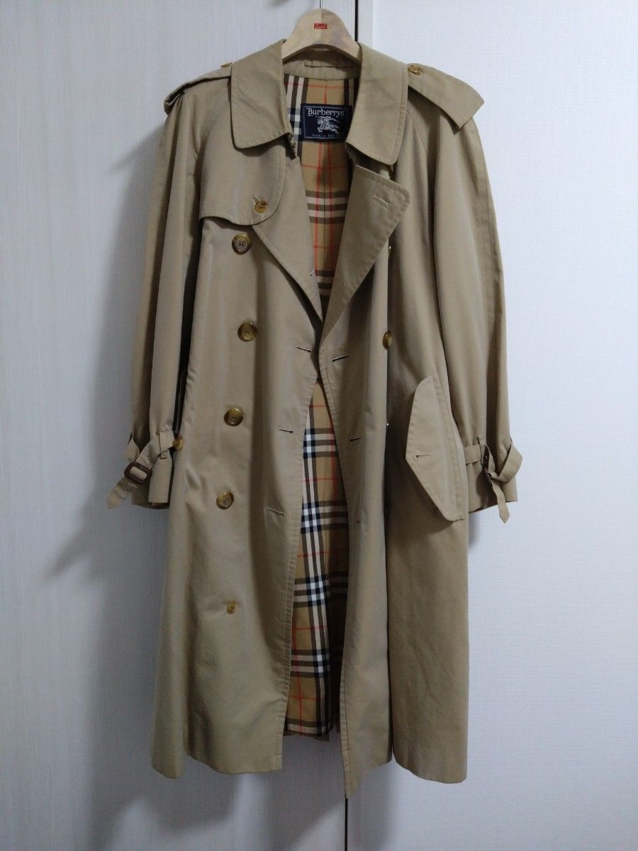 Burberrys 英国製 バーバリー トレンチコート ベージュ Vintage ノバチェック サイズ 46SHORT L94C