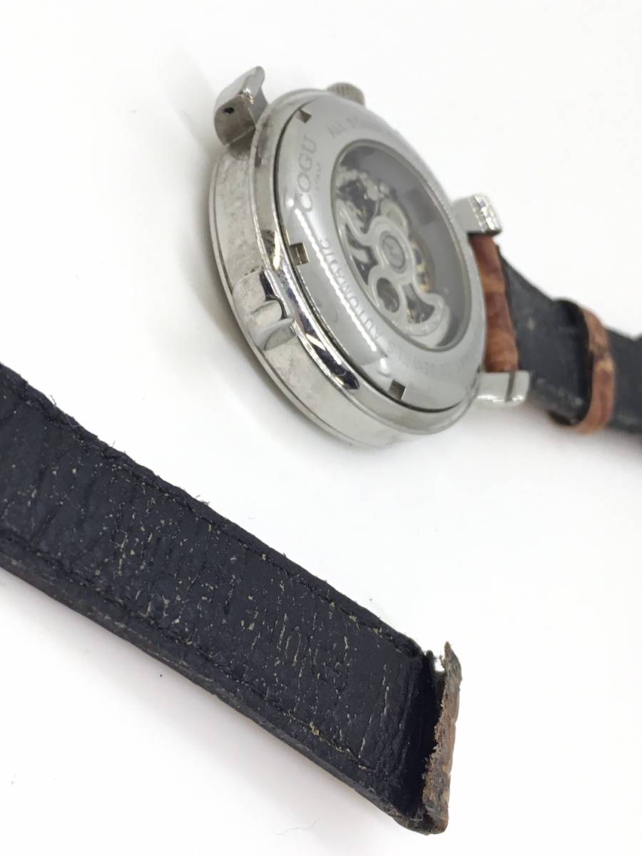 【120円】 COGU コグ 腕時計 20石 ベルト故障 稼働品_画像7