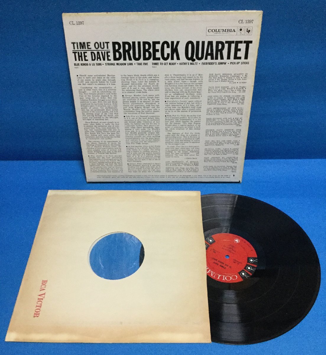 LP 洋楽 The Dave Brubeck Quartet / Time Out 米盤 オリジナル mono 深溝 6eye_画像2