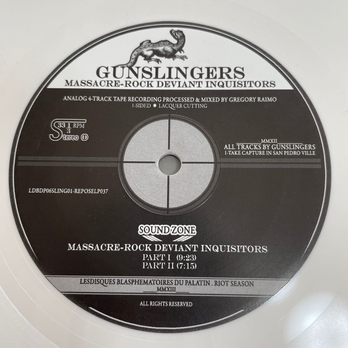 GUNSLINGERS - massacre-rock deviant inquisitors LP サイケ ストーナーガレージロック psych acid garage stoner rock psychedelic_画像3