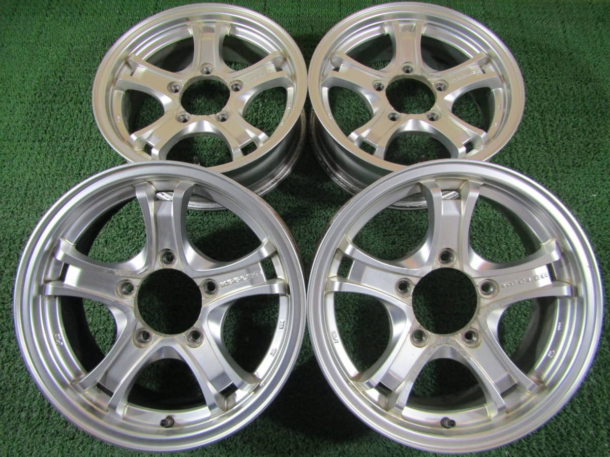 札幌発☆最落なし!【ジムニー等 JWL-T】WEDS キーラー フォース 16×5.5J +22 4本 売切_SNA1215-16