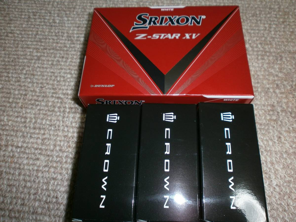 ◆SRIXON/スリクソン/日本正規品 NEW Z-STAR XV/ホワイト/ダンロップ◆TOYOTA　クラウンノベルティ 未使用_画像1