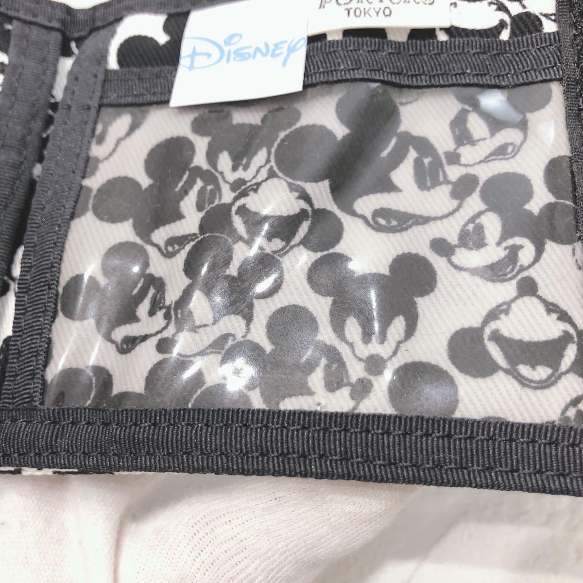 ☆未使用保管品☆ PORTER×BEAMS Disneyコラボ 折財布 ウォレット WALLET 財布 ホワイト ミッキー ディズニー ポーター ビームス 送料無料