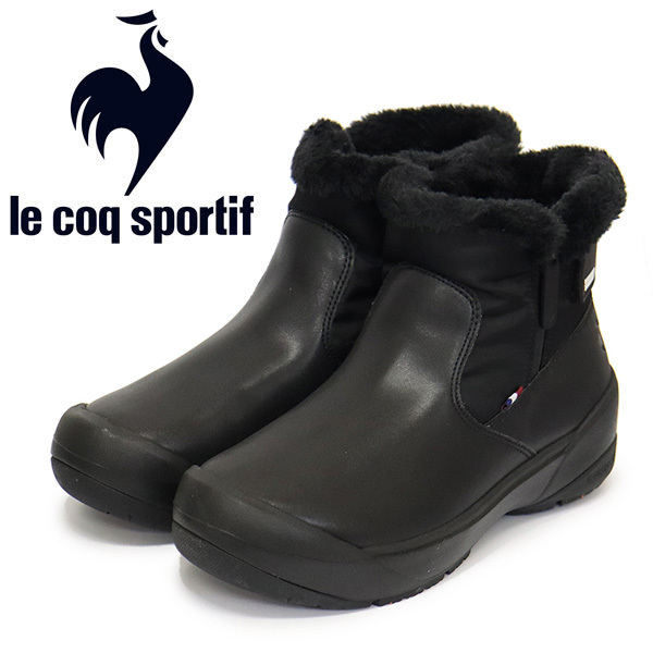 le coq sportif (ルコック スポルティフ) QL3WJD80BK ラルシュ III ショート レディースブーツ ブラック LE062 25.0cm_le coq sportif