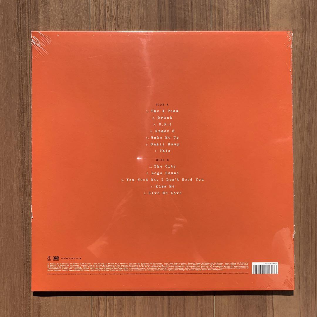 Ed Sheeran エド・シーラン + Orange Vinyl アナログ盤 12inch LPレコード アナログレコード Analog Record 新品未開封