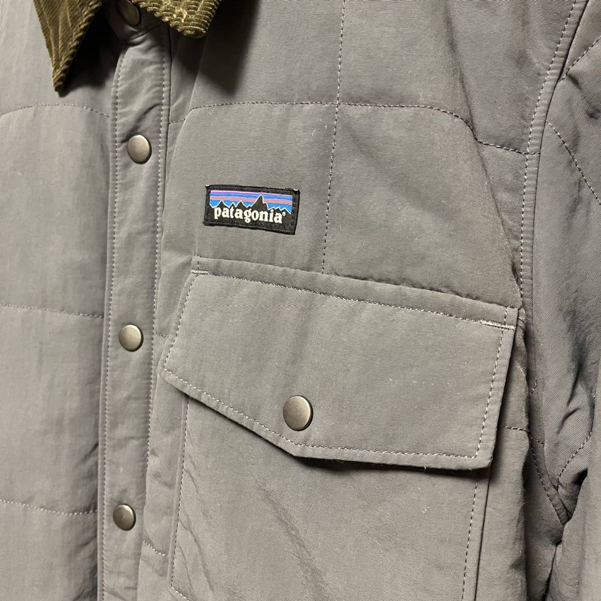 （中古）Patagonia Isthmus Quilted Shirt Jkt イスマス・キルテッド・シャツ・ジャケット　ForgeGrey Sサイズ_画像4