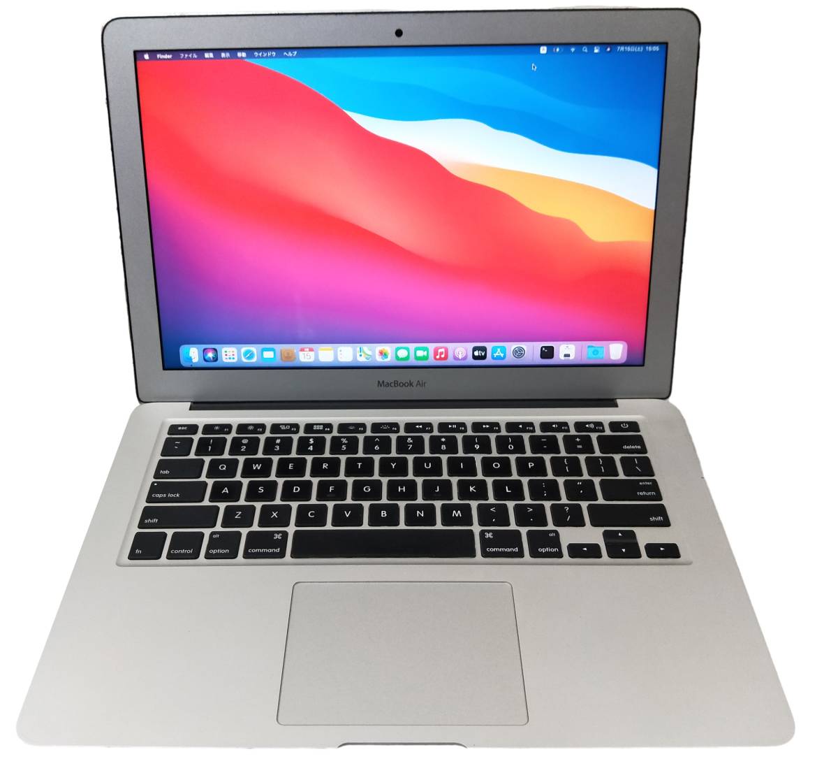 驚速 Apple A1466 MacBook Air Early 2014 i7 1.7GHz メモリー8GB◆SSD:256GB 13.3インチ/Office2019/1440x900 充放電回数:438 D102416_画像1