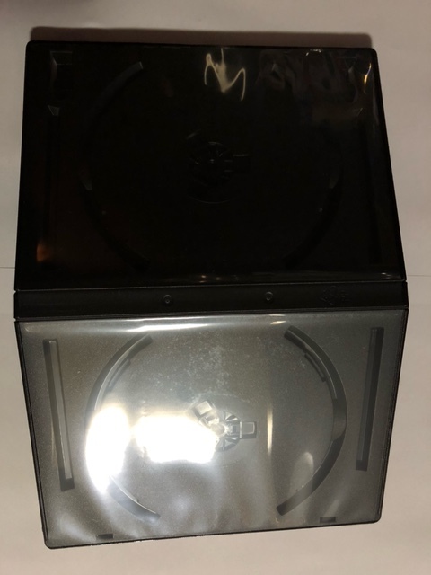 DVD トールケース 黒 2枚用 (2枚収納用、2枚組用) 14mm厚 4枚セット_画像3