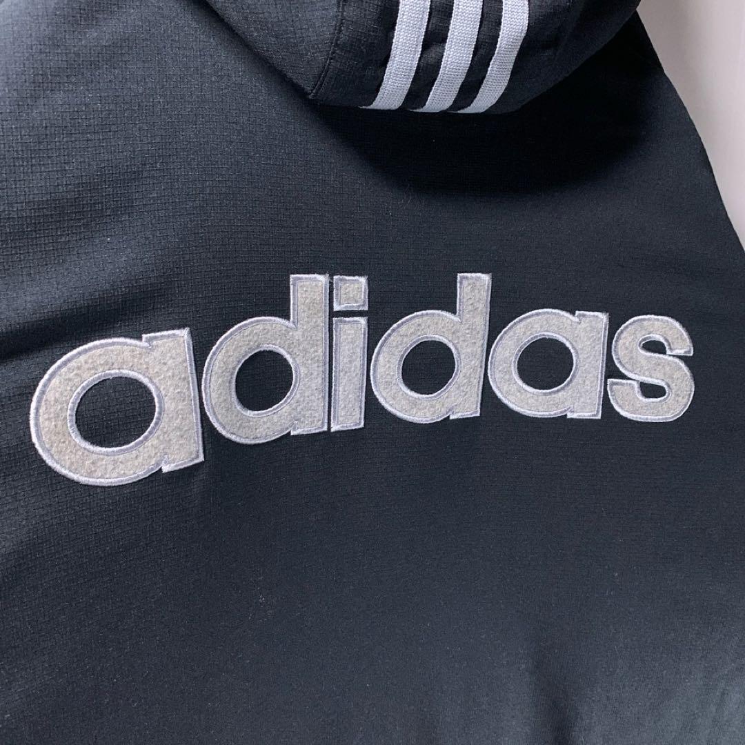 00s adidas 中綿 半纏 羽織 フリース ベンチコート レトロ 和装_画像7