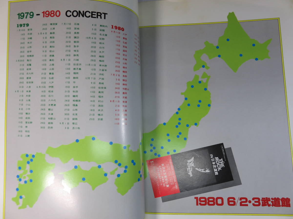 ■矢沢永吉　コンサートツアー　パンフレット　「THE ROCK]　’79・’80　E.YAZAWA　　_画像4