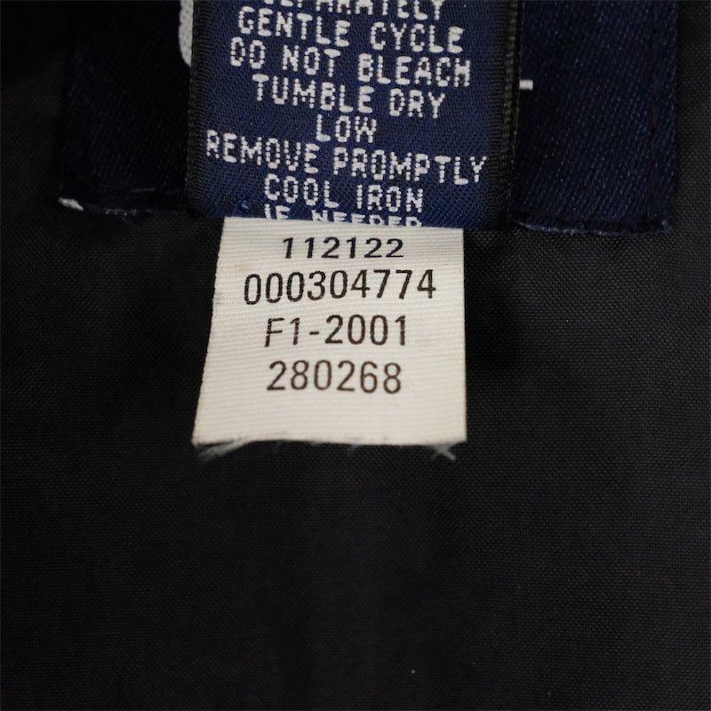 古着 大きいサイズ 00's オールドギャップ 長袖スウィングトップジャケット メンズUS-2XLサイズ 黒 ブラック系 tn-2086_画像6