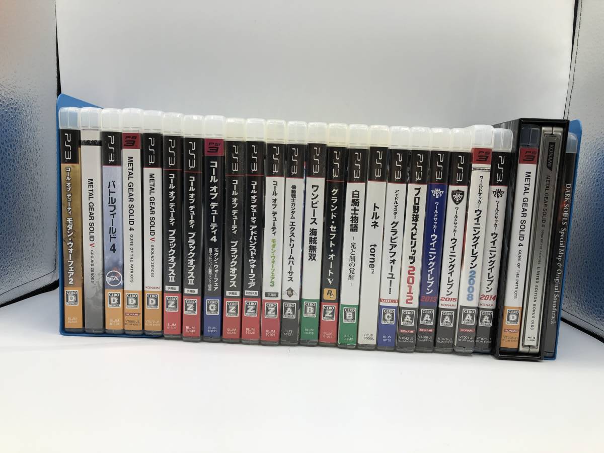 【中古・ジャンク】：プレステ3 PS3ソフト まとめ売り 24本セット 動作未確認 コールオブデューティ ウイニングイレブン （20240112）_画像1