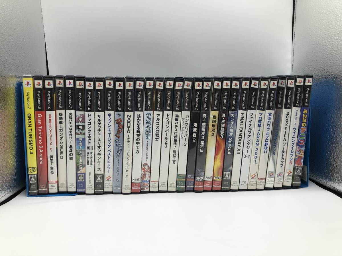 【中古・ジャンク】：プレステ2 PS2ソフト まとめ売り 30本セット 動作未確認 みんなのテニス ＦＦ ドラクエ　ナルト （20240112）_画像1