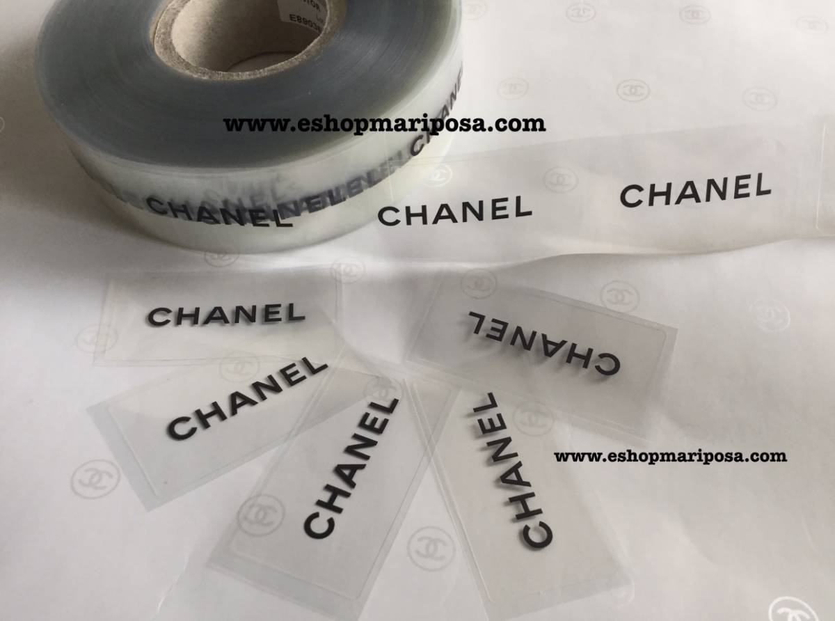 CHANEL シャネル 上質ロゴシール 2種 20枚 クリア & 黒色 x CHANEL シャネル 上質ロゴシール 2種 20枚 クリア & 黒色 x