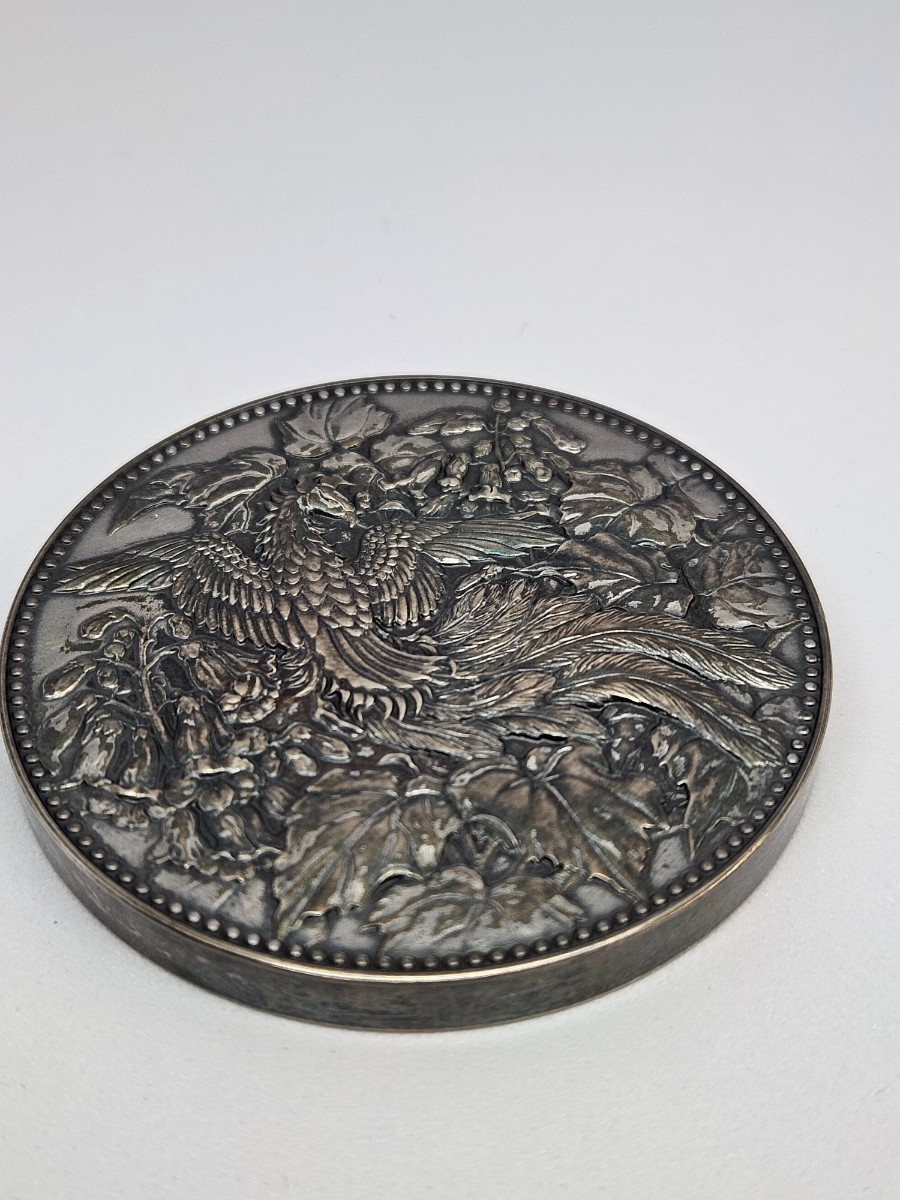 500円白銅貨幣発行記念 シルバー 純銀 重量 126.1g　　造幣局 刻印 ケース付 メダル コレクション_画像6