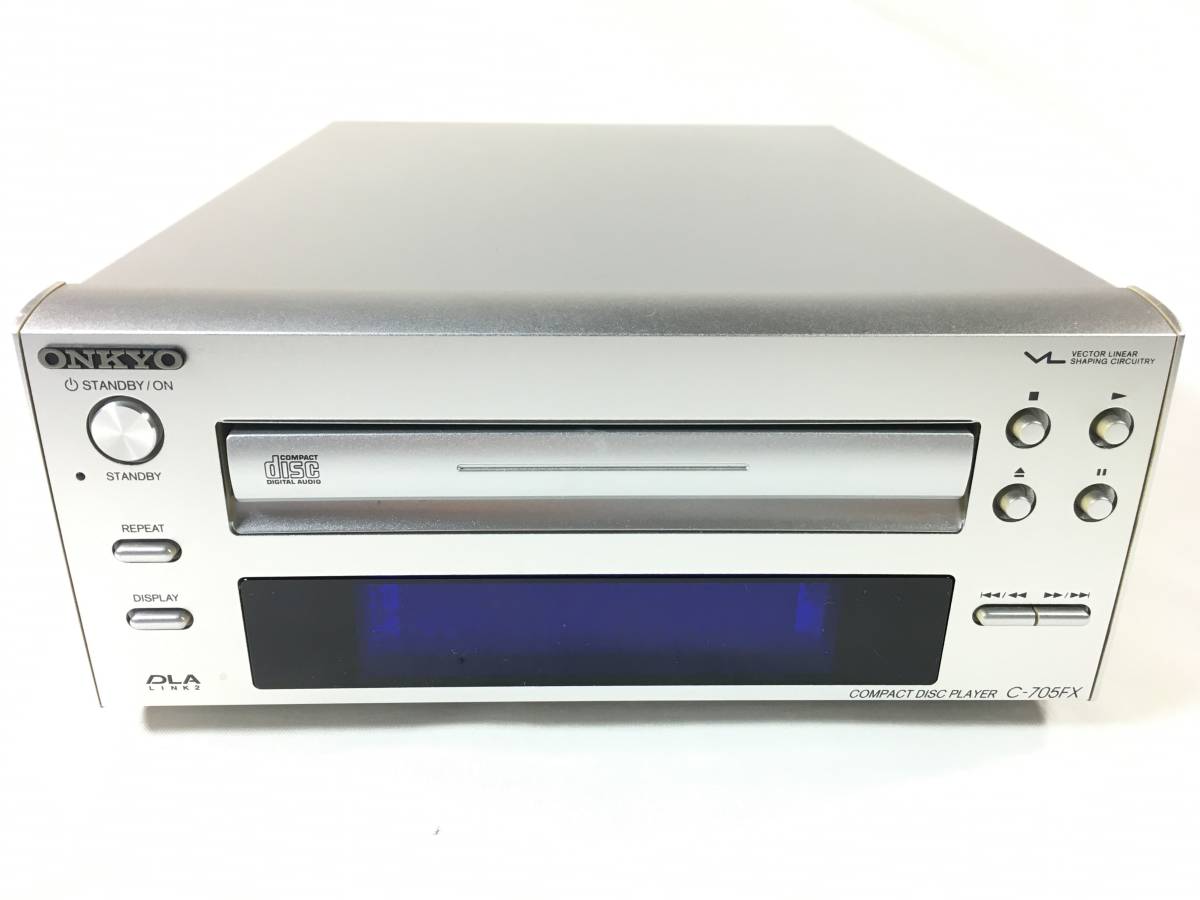 ＯＮＫＹＯ　ＩＮＴＥＣ　Ｃ－７０５ＦＸ　ＣＤプレーヤー　トレー開閉ベルト交換済　取扱説明書コピー付　オンキョー_画像1