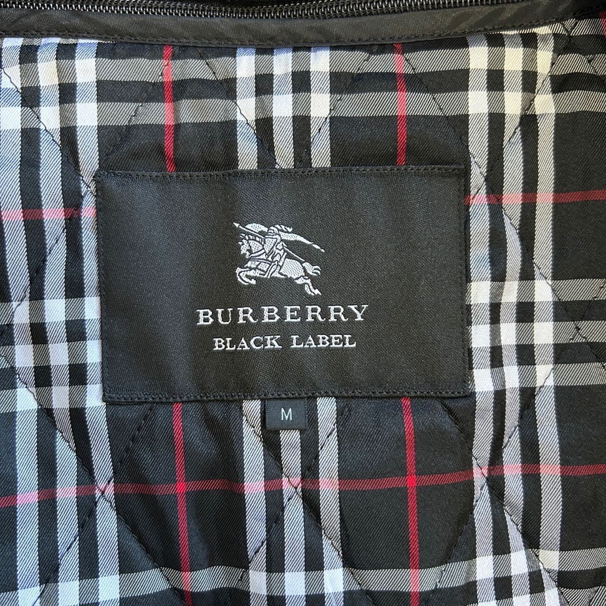 美品!! バーバリーブラックレーベル『不朽の名作』BURBERRY BLACK LABEL トレンチコート M キルティングライナー ノバチェック ブラック 黒_画像9